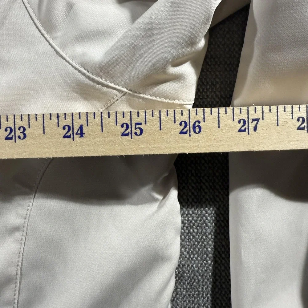 FootJoy Jacket Mens Large Beige Lost Key Golf Club Full Zip Pockets Windbreaker